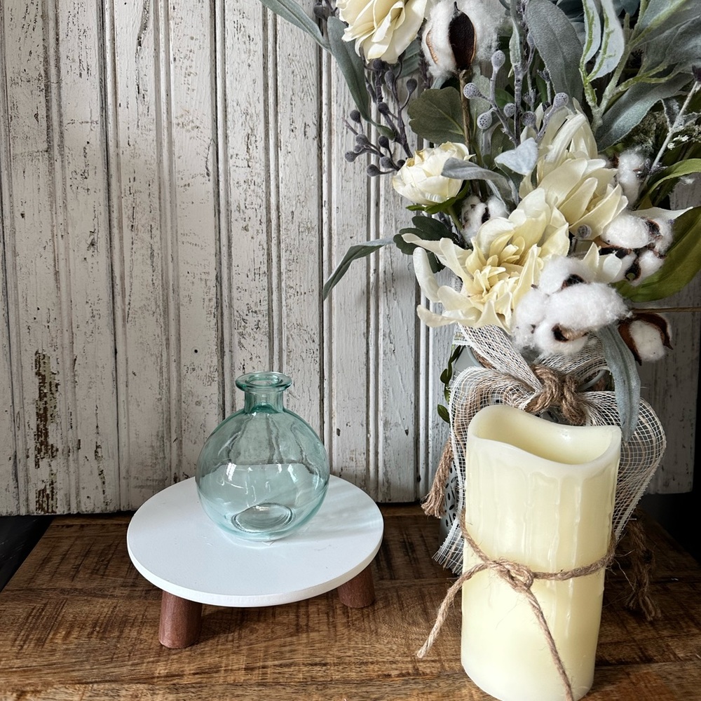 Glass Round Bottom Vase - 4”